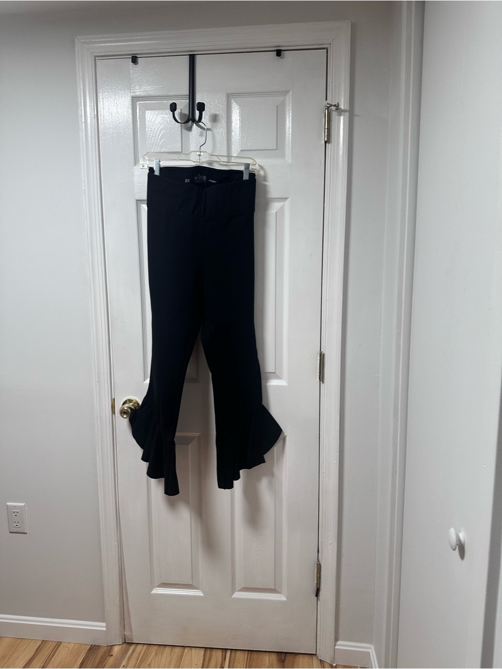 Investments Black Flare-Hem Pants